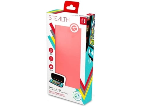 Bolsa Nintendo Switch Lite STEALTH Travel Case Coral (Outlet Caixa Aberta)