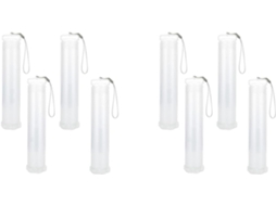 Conjunto De 8 Estojos De Plástico Expansíveis Para Pincéis, Transparentes E Longos Para Armazenament Gokoco