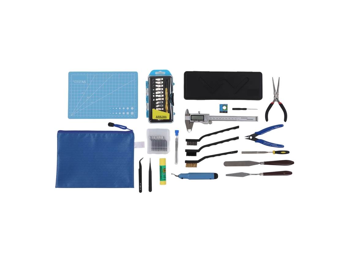 Kit De Ferramentas Para Impressora 3d: Manutenção, Limpeza De Modelos, Lâmina De Corte, Arquivo, Paquímetro