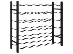 Wine Rack, Wine Racks Vidaxl Preto Ferro (n/a)