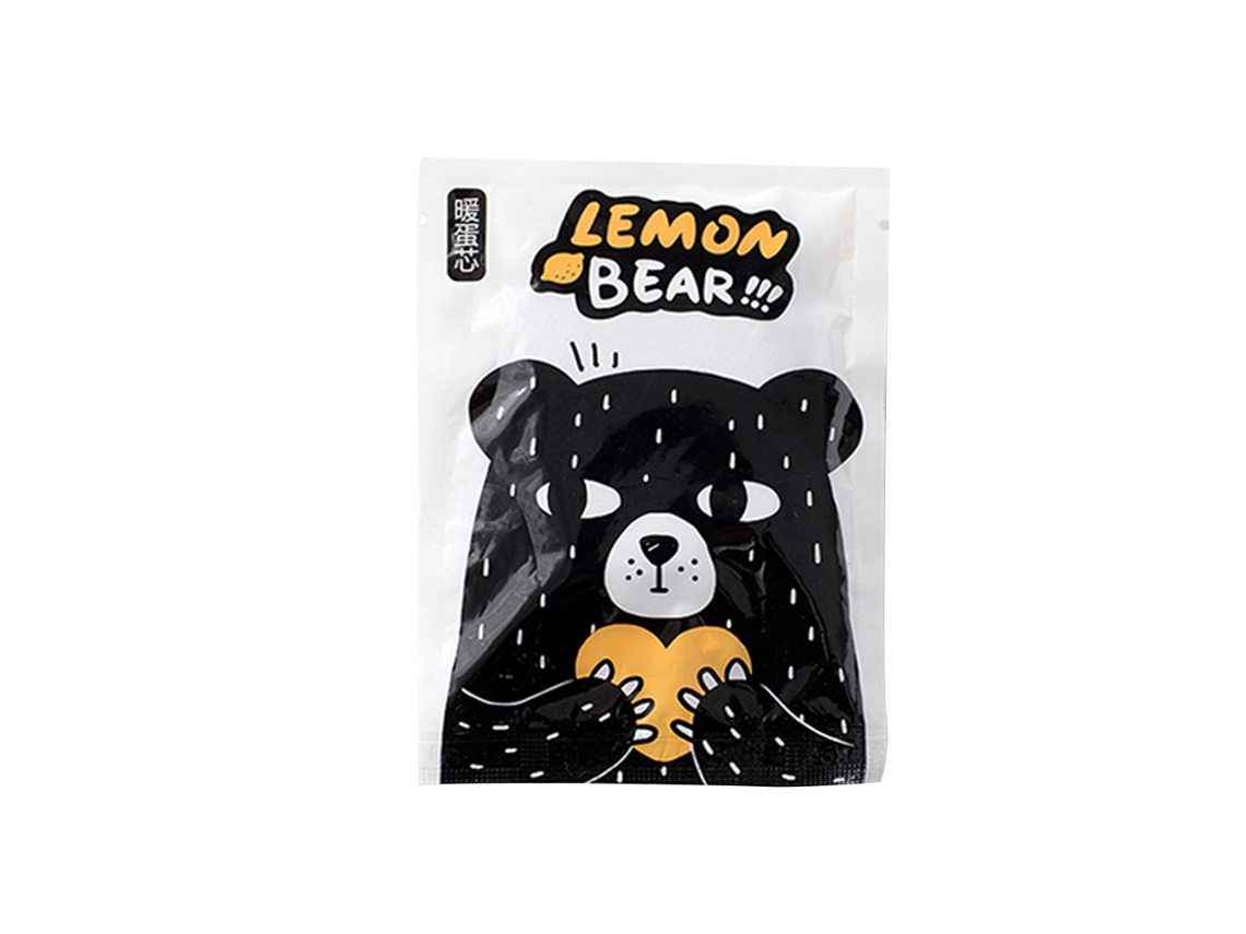 Bolsa de pó de ferro aquecimento automático mini aquecedor portátil em forma de urso render