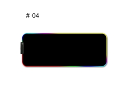Mousepad Rgb Colorido Com Iluminação Led E Base Antiderrapante Para Computadores. Brilvibera