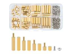Kit De Parafusos De Cobre Hexagonal M3 Com Espaçadores, Parafusos E Porcas Para Placa De Circuito - 120 Peças Dzg