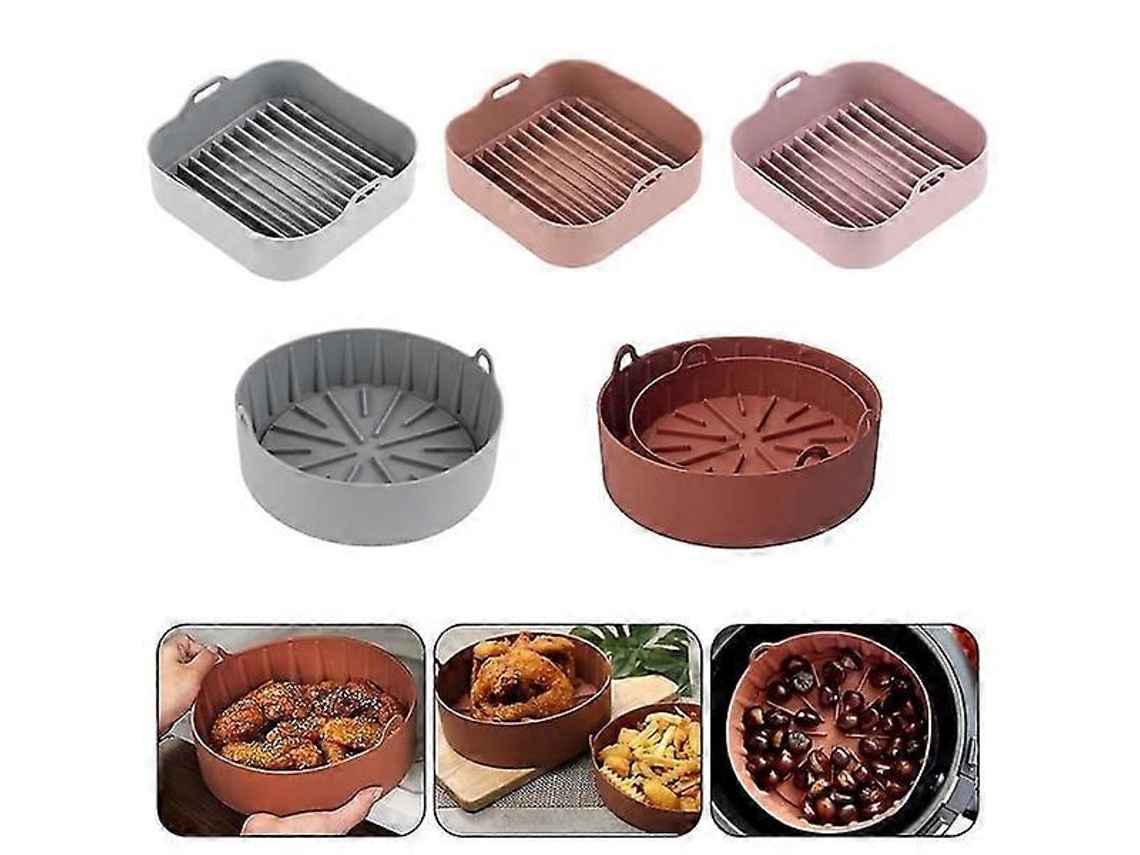 Forma De Silicone Para Fritadeira A Ar, Utensílios De Cozinha Reutilizáveis, Assadeira De Silicone Para Pizza, Grelha, Forma Para Bolo. Aquaforge