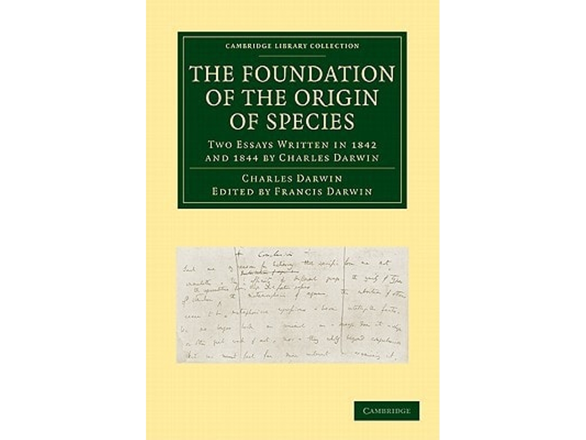 Livro The Foundation Of The Origin Of Species De Charles Darwin (inglês)