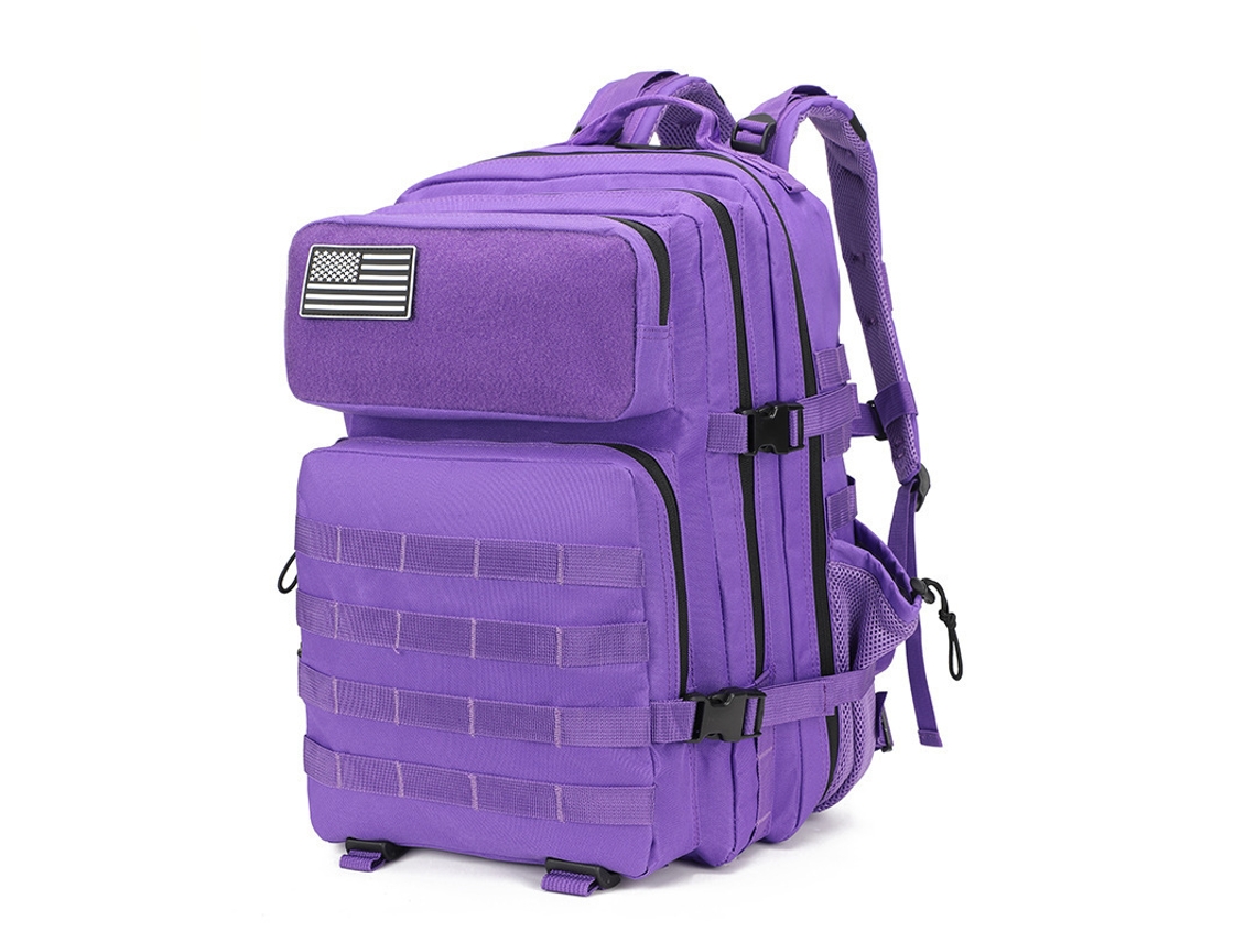 Mochila Grande Multifuncional Para Caminhadas, Escaladas, Acampamentos E Ciclismo, Com Padrão Camuflado, Estilo Militar - 5