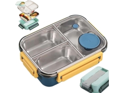 Lancheira, Em Aço Inoxidável, À Prova De Vazamentos, Com Vedação Hermética, Para Lanches, Para Organização Doméstica Na Cozinha E Bancada