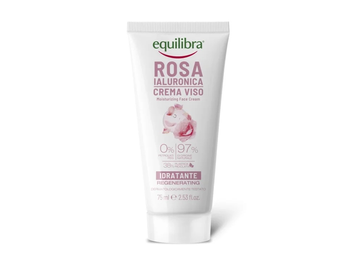 Hydrating Rose Hand Cream With Hyaluronic Acid, 75ml Equilibra