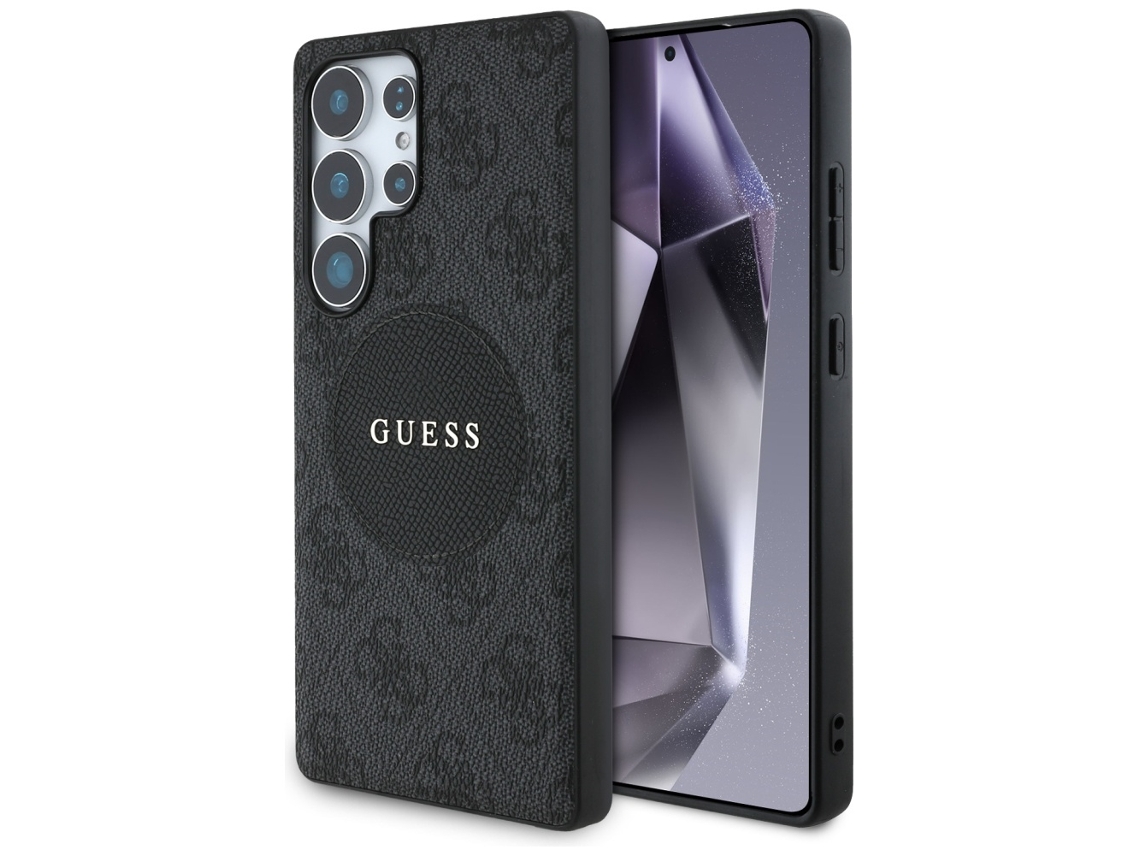 Capa Guess Para Samsung Galaxy S25 Ultra Magnético 4g Redondo Com Logotipo