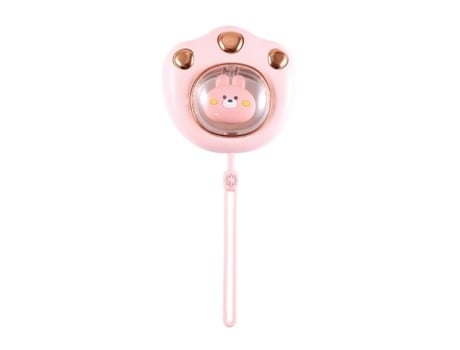 Aquecedor Elétrico de Mãos em Forma de Garra de Gato Recarregável Usb Cor Rosa 1200 Mah para O Inverno AIHONTAI