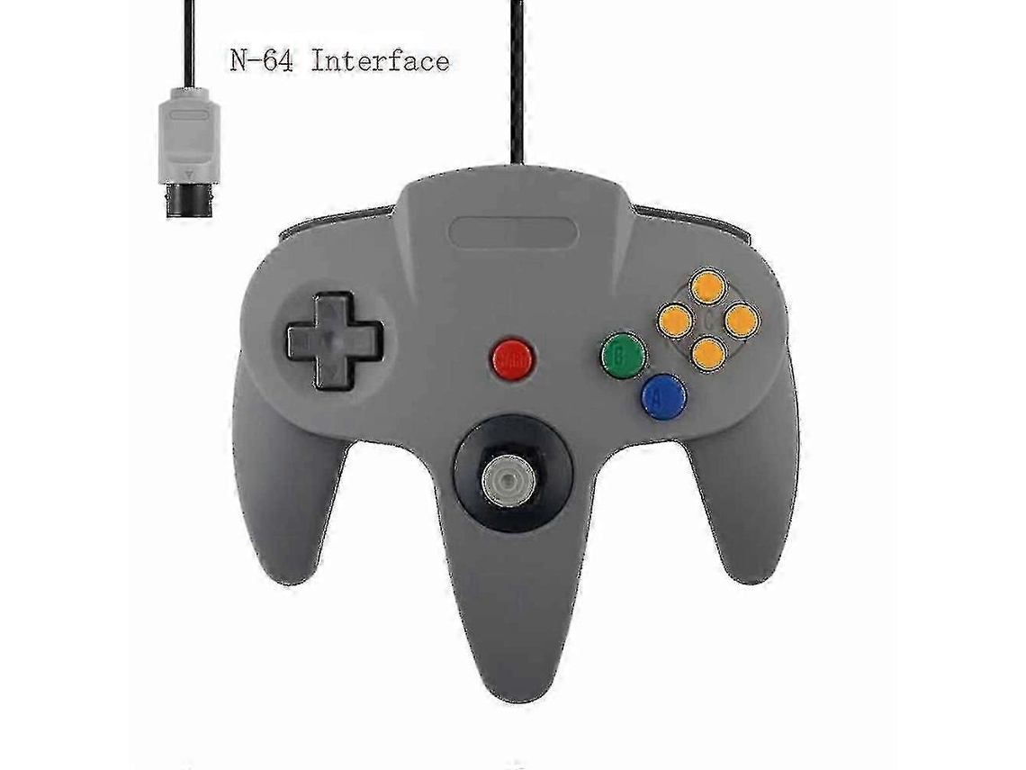 Pacote Com 2 Controles Clássicos Com Fio Para N64, Jogos Retrô De 64 Bits, Joystick De Substituição Ly Ebike