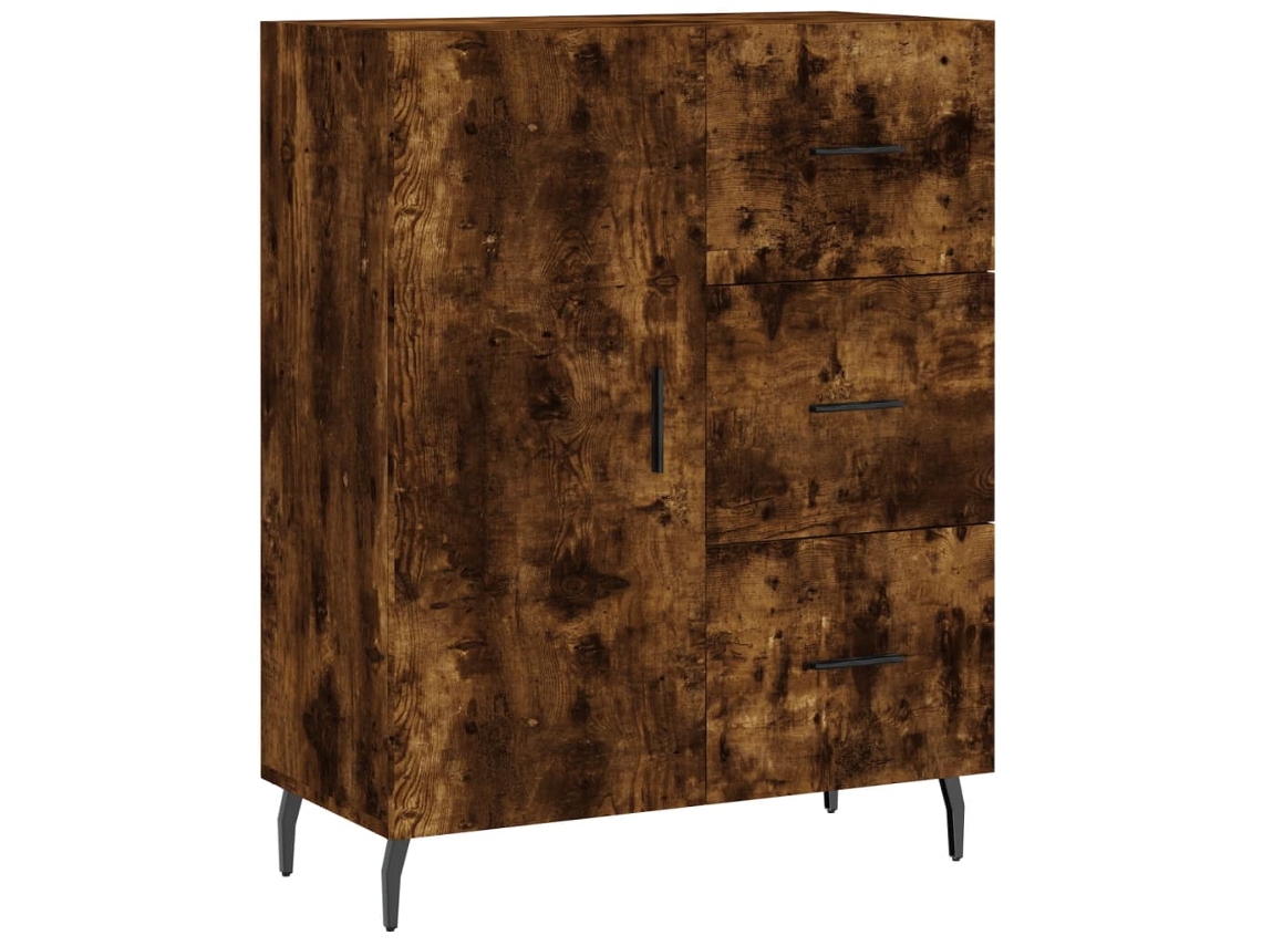 Aparador 69,5x34x90 cm Derivados de Madeira Cor Carvalho Fumado MAISON EXCLUSIVE