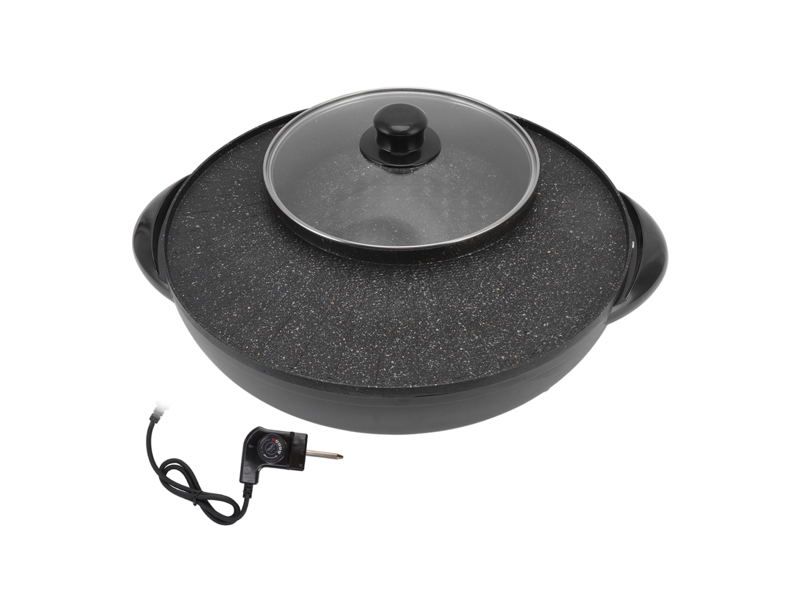 Laxiscreed Panela De Cozinha Multifuncional Para Grelhar, Fritar E Fondue, Elétrica Doméstica