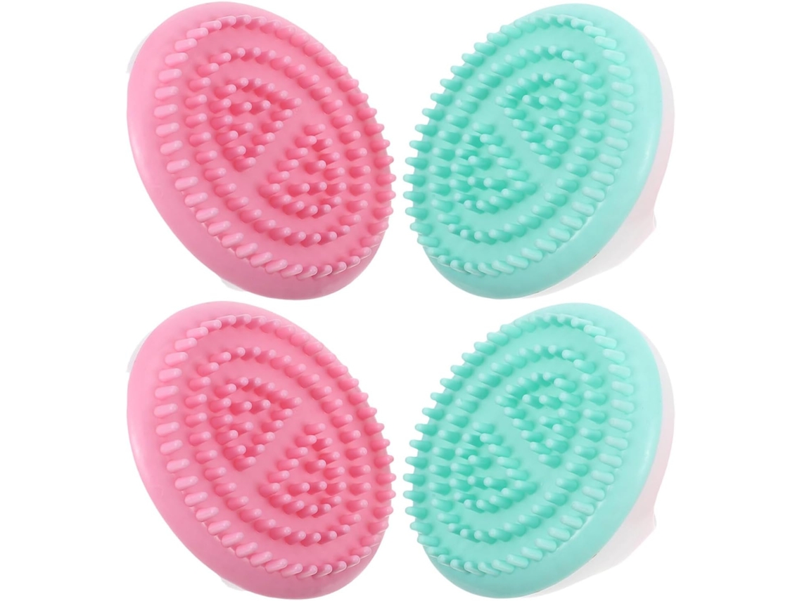 Conjunto De 4 Escovas Massagem Corporal Para Emagrecimento E Beleza, Escovas De Plástico Para Meridianos, Massageador