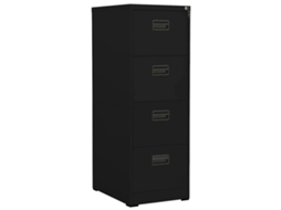 Vidaxl Arquivador 46x62x133 Cm Aço Preto