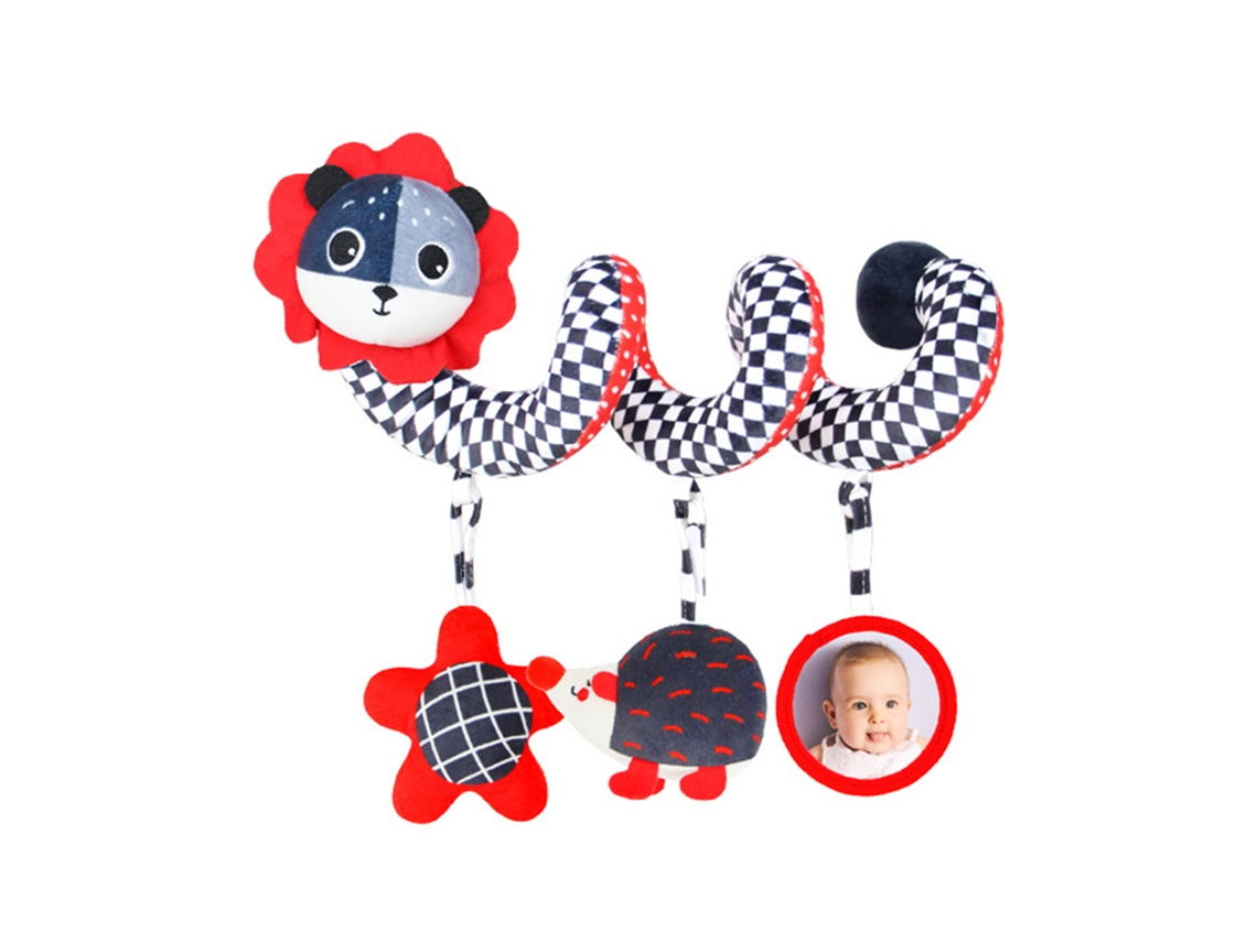 Mali brinquedo Pendurado Espiral para Carrinho de Bebê com Design Animado Brincadeira Sensorial Presente
