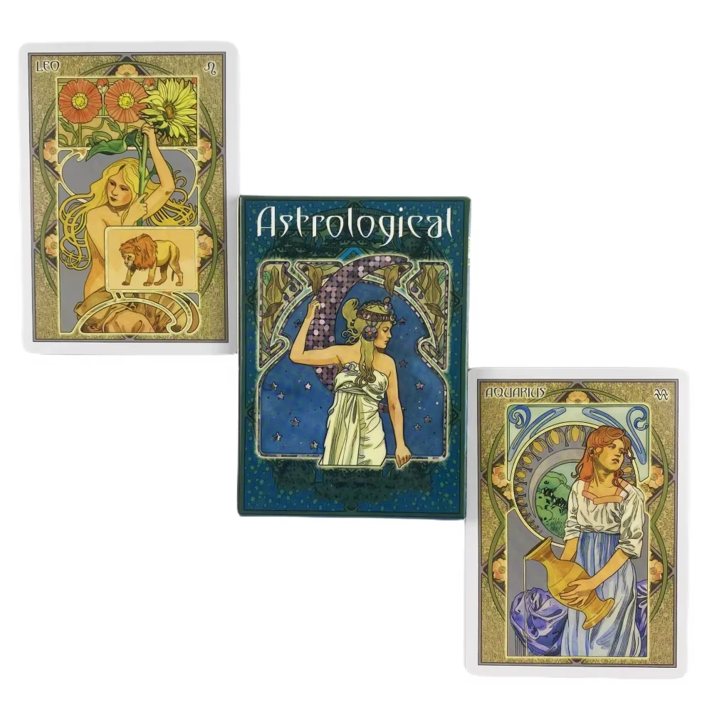 Cartas Oráculo Astrológicas Renoman - Jogo De Cartas De Adivinhação Em Inglês Com 20 Cartas