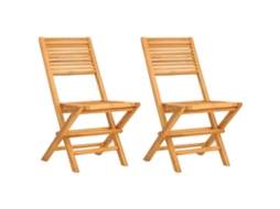 Folding Chair, Folding Chairs Vidaxl Marrom Madeira (n/a)