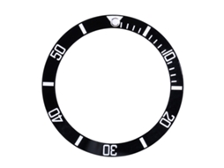 Inserta De Bisel Para Reloj Cerámica Reemplazo Piezas Loop Negro