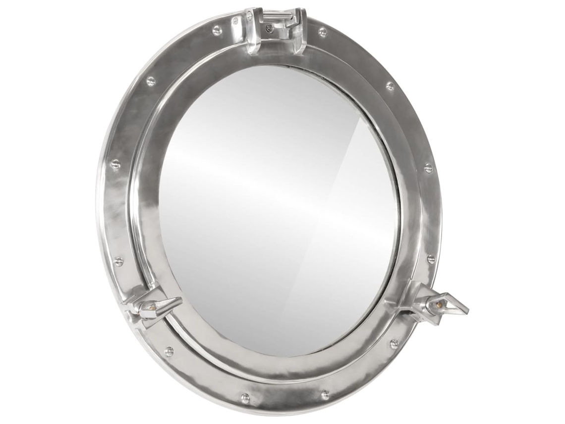 Porthole Mirror, porthole Mirrors Vidaxl Prateado Alumínio (ø 50 Cm)