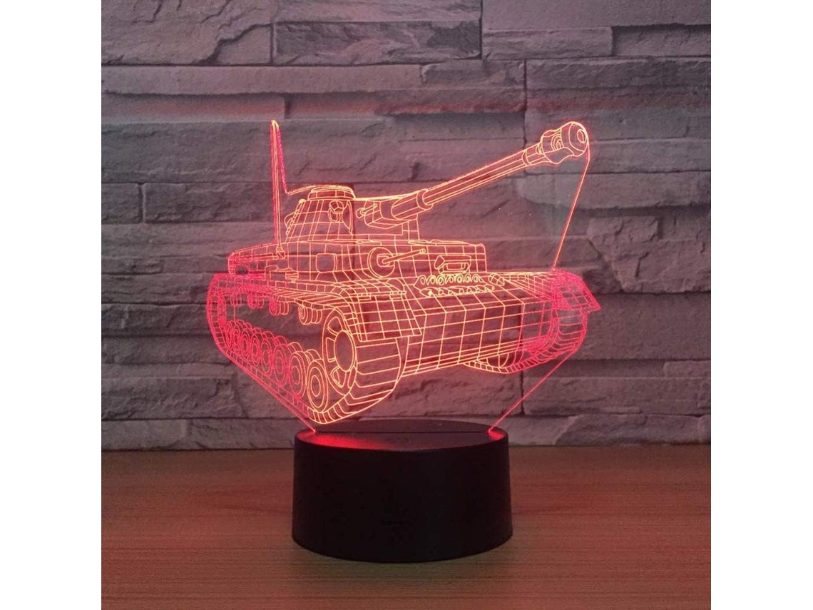 Luminária Noturna 3d Com Interruptor Usb Para Quarto Mesa De