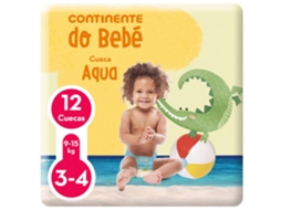 Fraldas Cueca Banho 9-15kg T3-4 Continente Do Bebé