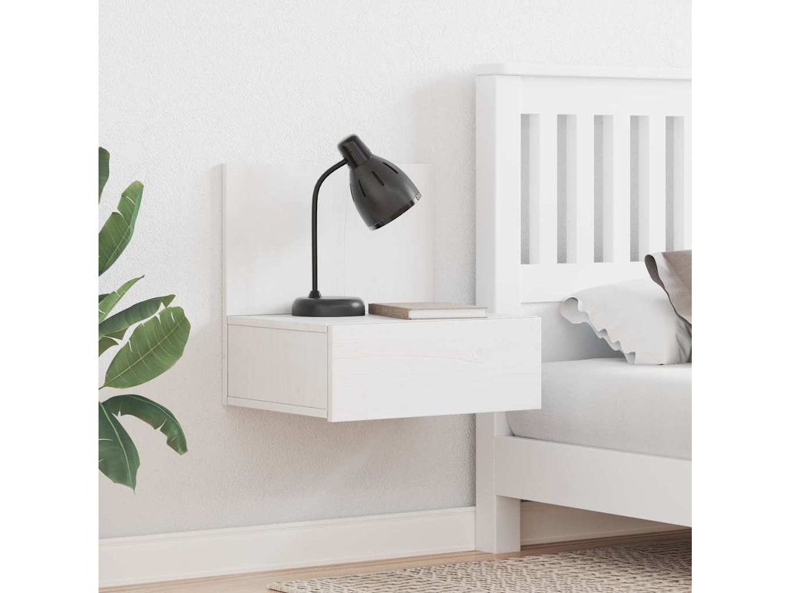 Vidaxl Mesa-de-cabeceira Com Gaveta Branco 42 X 32,5 X 40 Cm