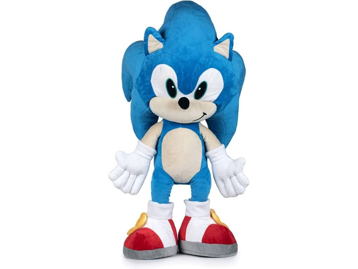 Boneco Sonic Ouriço de pelúcia 50cm (Azul)