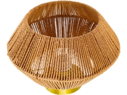 Luminária Pendente/de Teto Artesanal Em Rattan E Bambu Para Quarto Ou Sala De Estar.