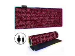 Mousepad Tapete De Mesa Retroiluminado Rgb Com Linhas Simples Brilvibera (estilo 26, 3008004mm)