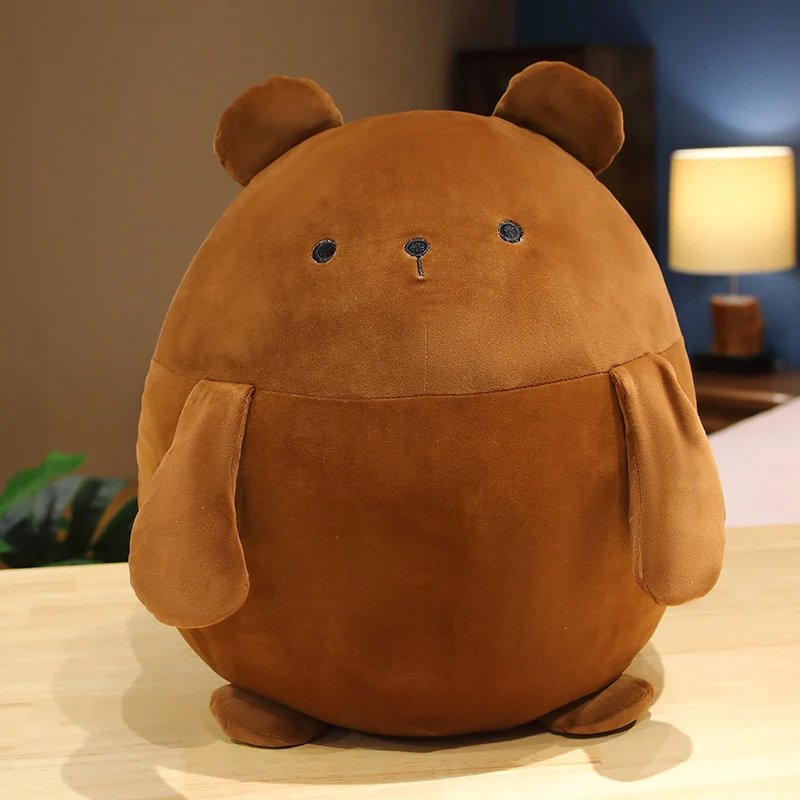 Almofada de Abraço Tamanho Adulto em Formato de Coelho e Urso de Batata, Almofada para Sofá, Almofada Criativa MDUG (marrom, 55cm)