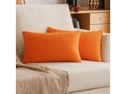 Solução De Escolha - Sierkussensloop 30x50 Cm - Corduroy - Materiais Macios - Capa Decorativa - Fechamento De Velcro Inócuo - 2 Unidades - Capa De Alm