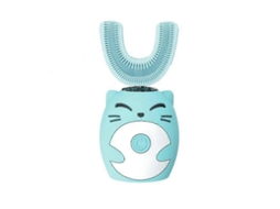 Escova De Dentes Elétrica Infantil Em Formato De U, Ultrassônica, Recarregável Via Usb, Com Cerdas Macias.