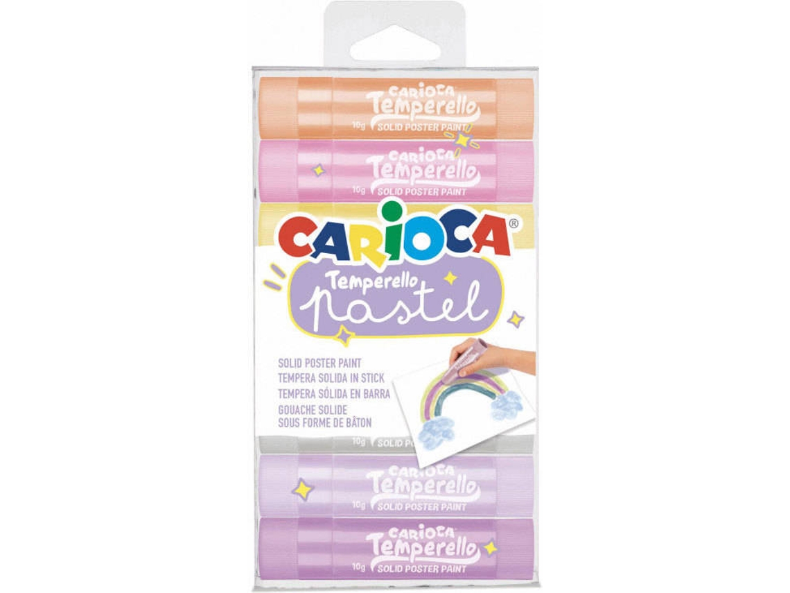Guaches CARIOCA Temperello Pastel Multicolor (6 Und) | Worten.pt