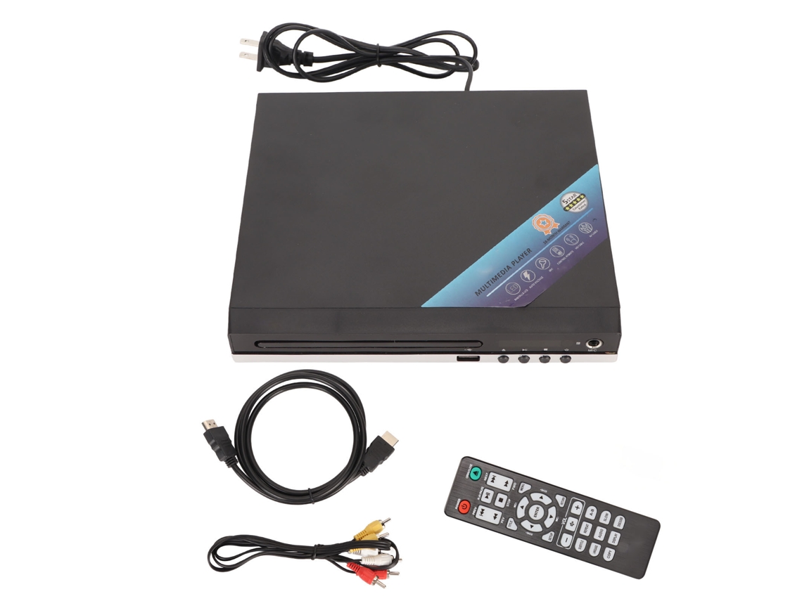 Mini Reprodutor de DVD HD com USB, AV e NTSC/PAL