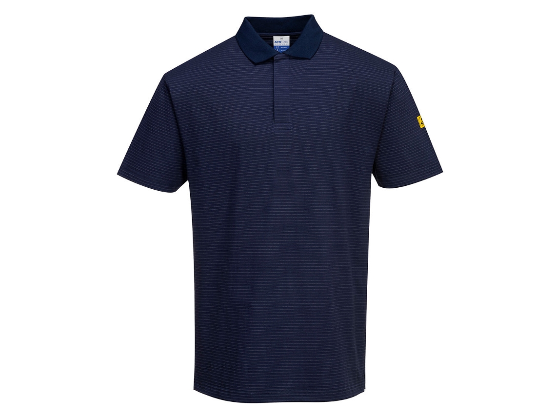 Pólo Esd Antiestático - Proteção E Conforto Para Ambientes Sensíveis Cinza / Xl