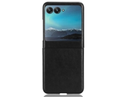 Capa para Motorola Razr 40 Preta Pc+pu
