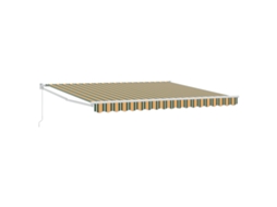 Conjunto 1 Toldo Retrátil Vidaxl Verde Poliéster (400 X 350 X 165 Cm)