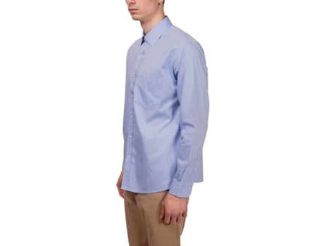 T-Shirt de Homem BROOKS BROTHERS Mens Regular Non Iron Algodão Azul (numeric15)