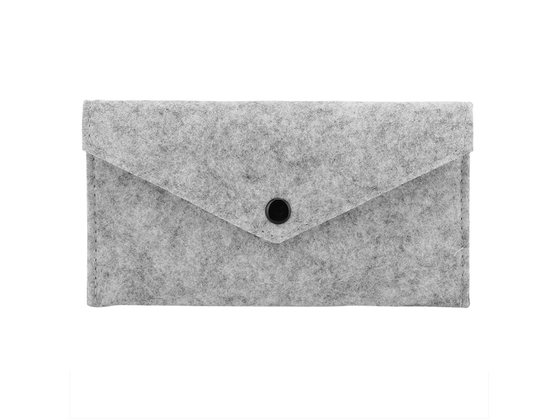 Bolsa de Armazenamento Multiuso em Feltro para Telefone e Óculos