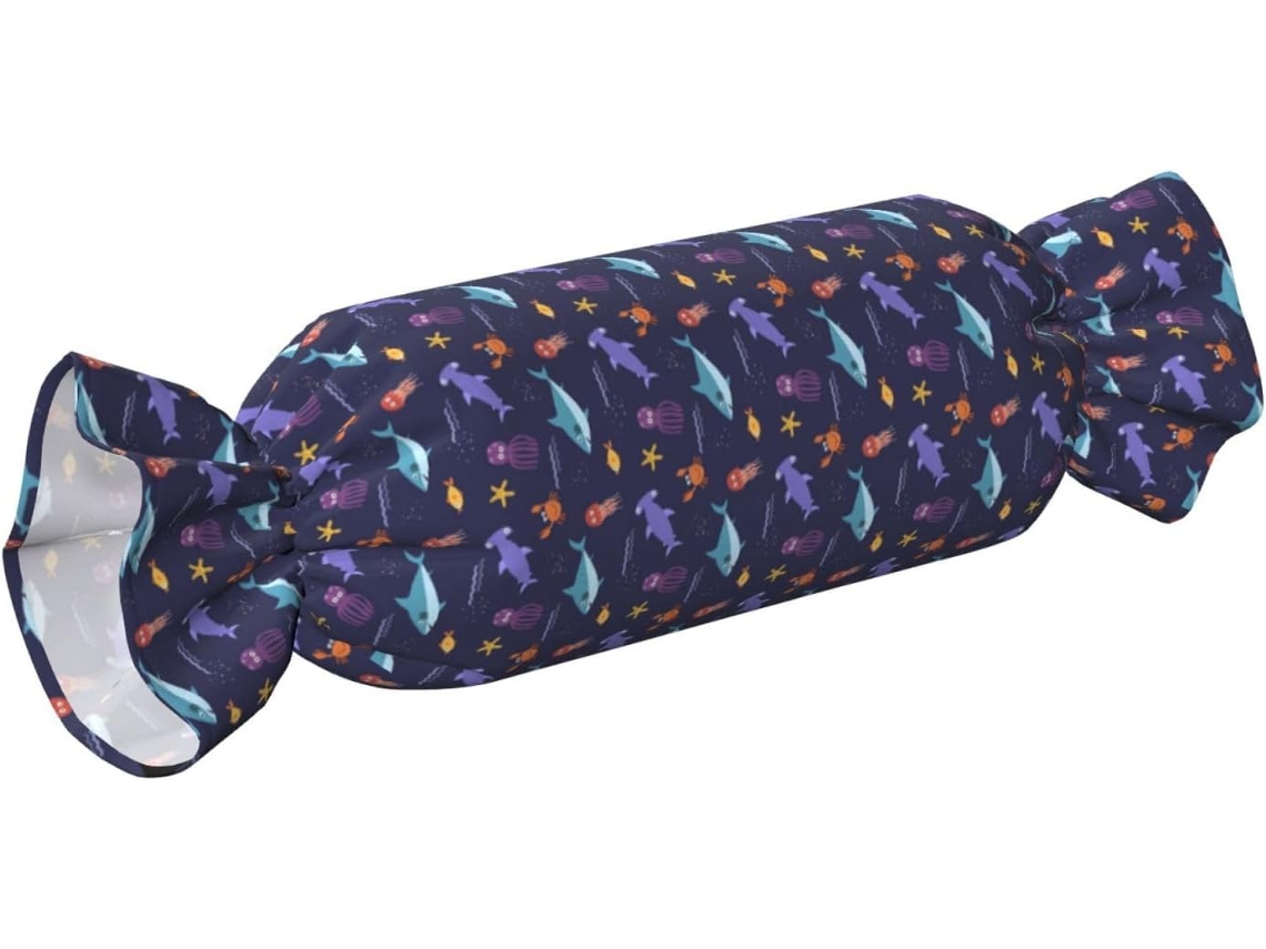 Capa para Mala Novastar com Bolinhas Azuis 3cm Zíper EOOCOO