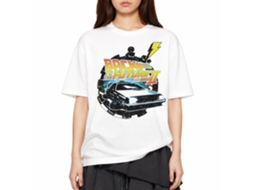 Rockinstone Back To The Future Movie Stopwatch White Adult T-shirt Size:xl