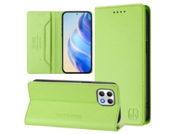 Capa De Couro Para Celular Rc01 Com Dupla Dobra Magnética E Rfid