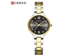 (bicolor Preto) Relógio Feminino Elegante De Quartzo Com Mostrador Pequeno E Estiloso.