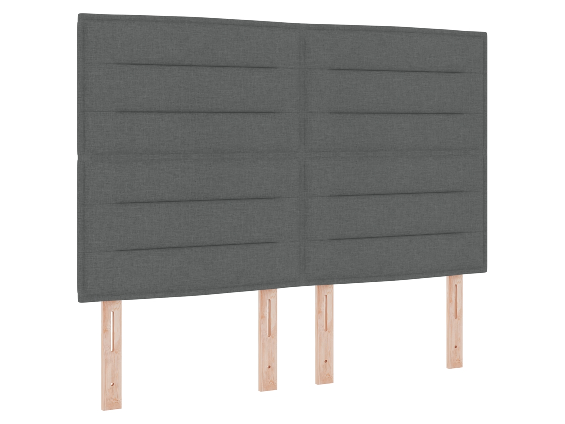 Conjunto 1 Móveis Para Cabeceira Vidaxl Cinzento Tecido (160 Cm)