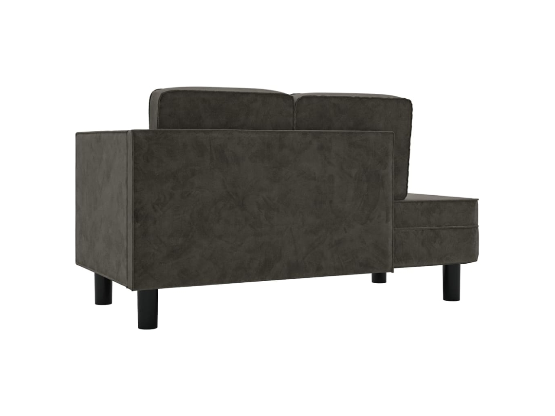 Sofá Cama VIDAXL (Cinzento Veludo 118 x 55 x 57 cm) Worten.pt