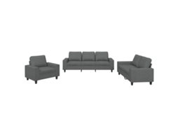 Sofa Set, Sofa Sets Vidaxl Cinzeto Tecido (n/a)
