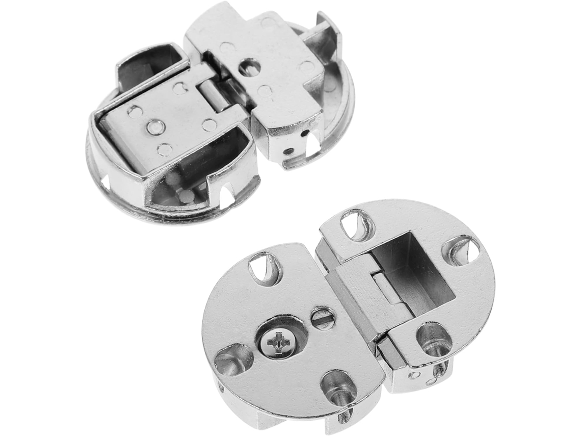 Conjunto De 4 Dobradiças Liga Zinco Para Portas Basculantes, Ângulo