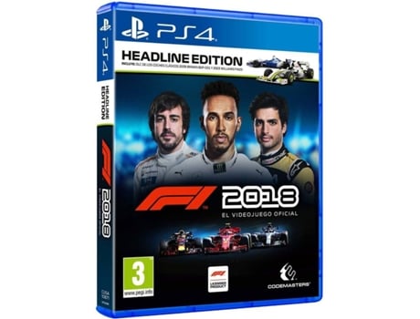 Jogo PS4 F1 2018 Headline Edition