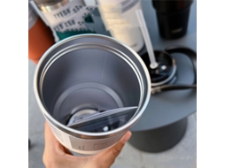 Tyeso Garrafa Térmica Portátil 900ml/1200ml Aço Inoxidável 304 Dupla Camada Bebidas Quentes Frias Viagem Academia Tampa Canudo Carro